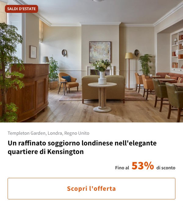 Un raffinato soggiorno londinese nell'elegante quartiere di Kensington