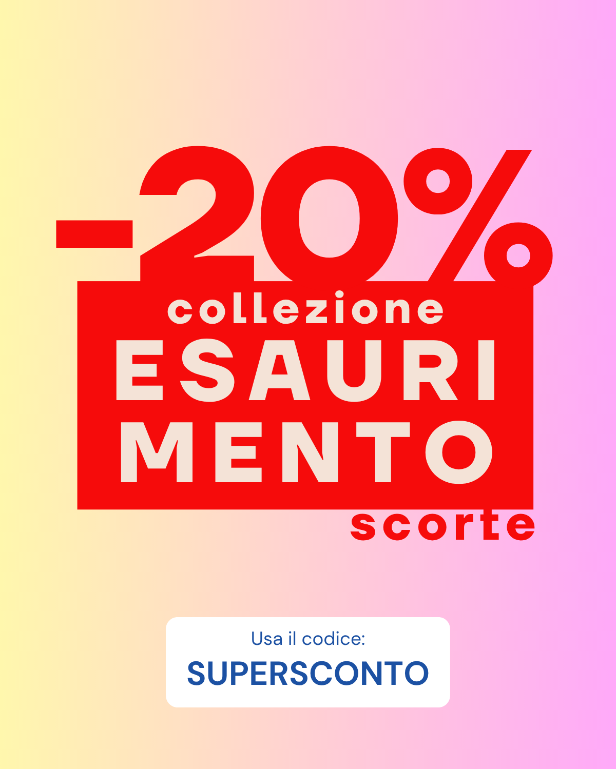 esaurimento scorte