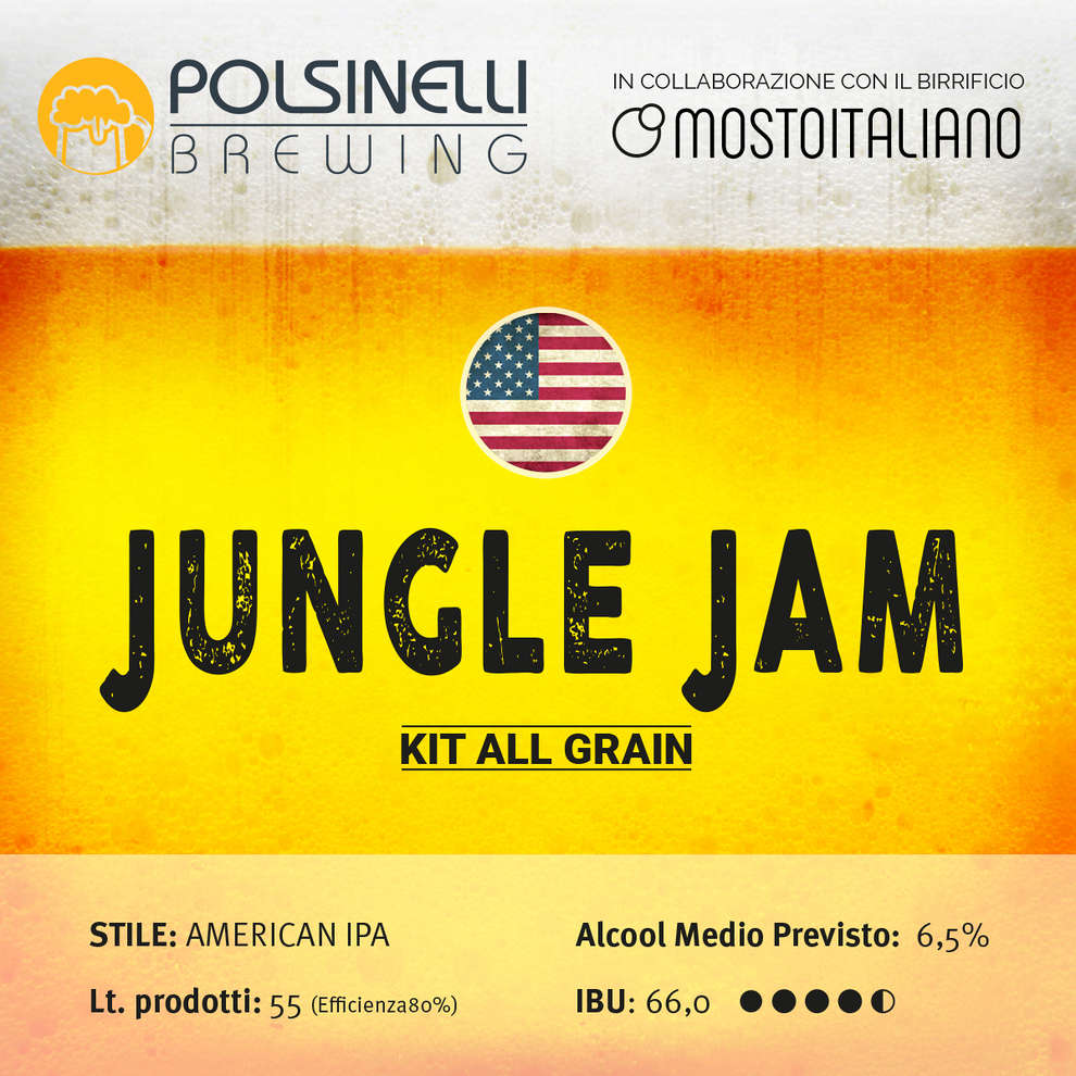 Kit all grain Jungle Jam per 55 L - Ipa