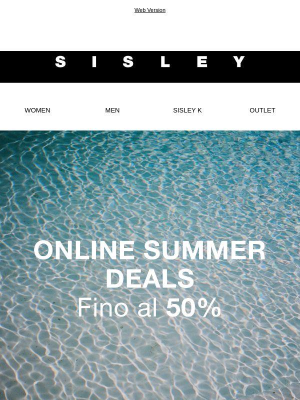 Online Summer Deals: sconti fino al 50%