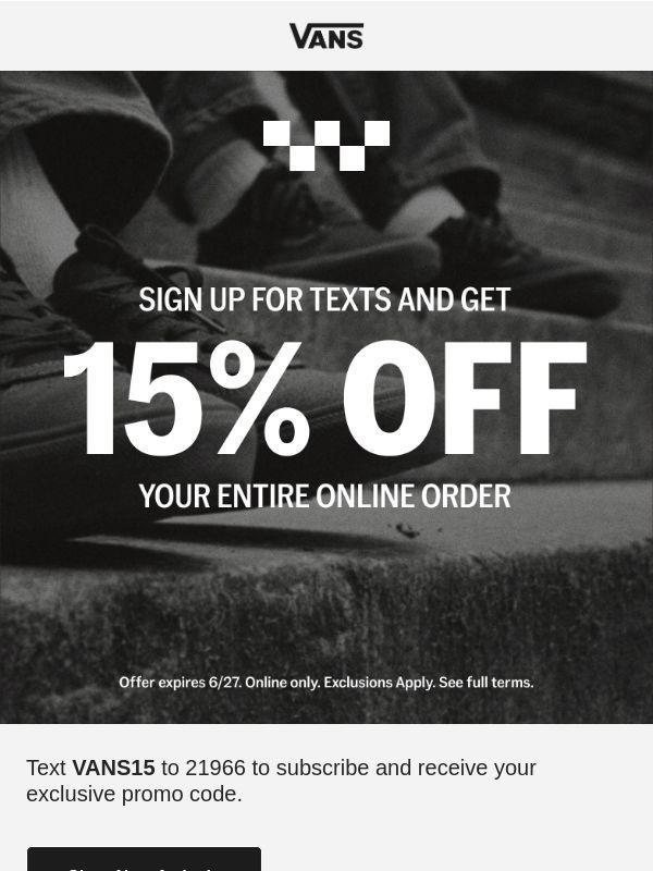 Text us for 15% off 📲