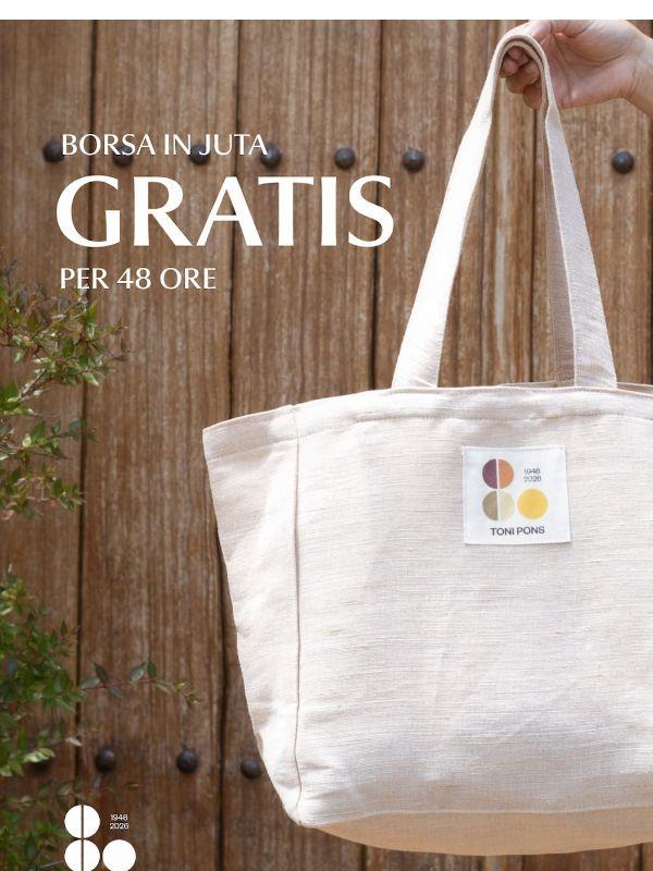 Borsa in juta GRATIS per 48 ore 🌿