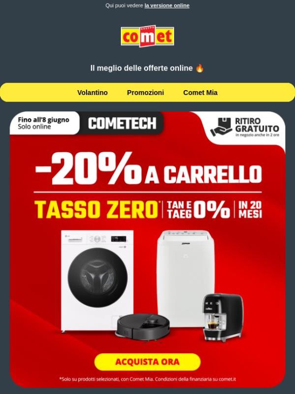 ONLINE | -20% A CARRELLO 🔥
