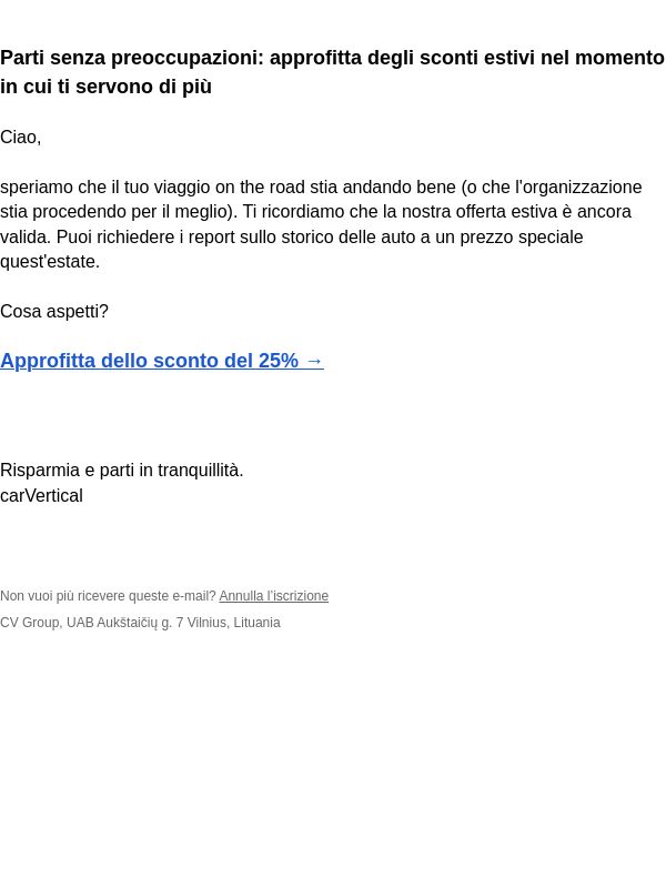 Estate = sconti estivi