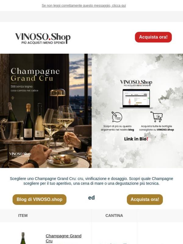 🍾 VINOSO | Scegliere uno Champagne Grand Cru: cru, vinificazione e dosaggio.