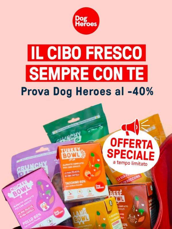 -40% sulla prima box del tuo cane