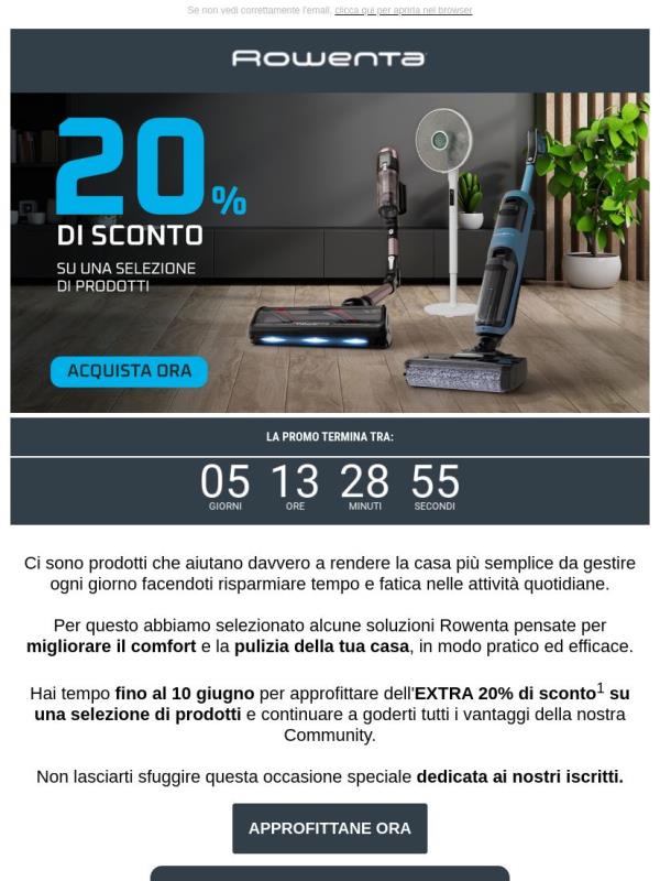 💨 Ultimi giorni per usare il tuo EXTRA sconto