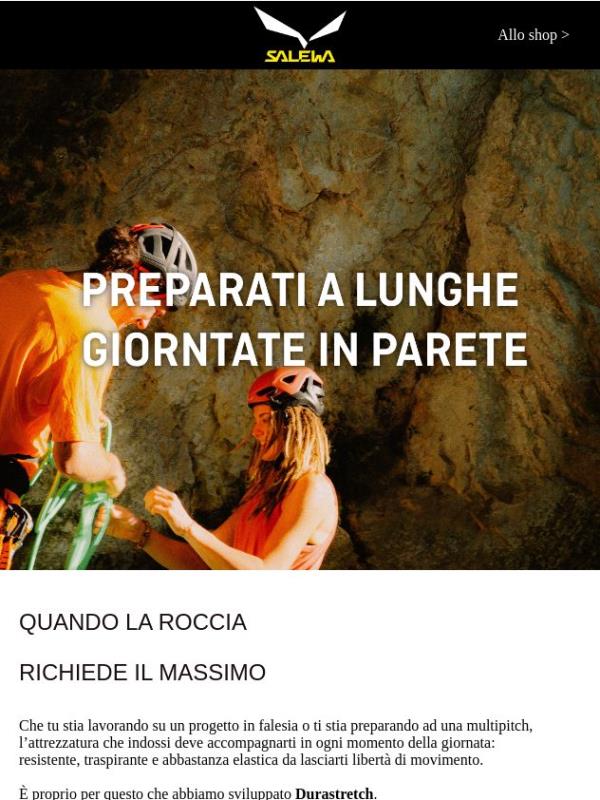 Pronto per lunghe giornate sulla roccia?