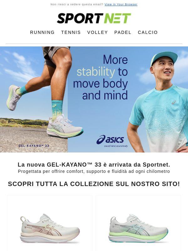 La nuova GEL-KAYANO™ 33 ti aspetta da Sportnet