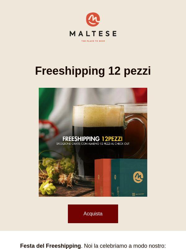 Special Freeshipping: spedizione gratis con 12 pezzi