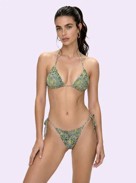 Bikini Donna F**K Crazy Triangolo con Slip Regolabile Fantasia SW0720-X30