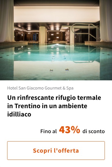 Un rinfrescante rifugio termale in Trentino in un ambiente idilliaco