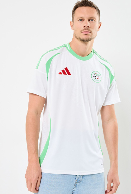 adidas sportswear Tee-shirts manches courtes Maillot de foot Algerie FAF H JSY M - Un homme blanc