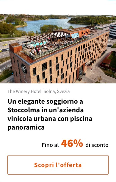 Un elegante soggiorno a Stoccolma in un'azienda vinicola urbana con piscina panoramica