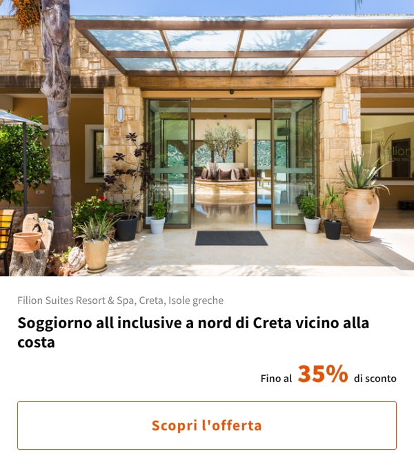 Soggiorno all inclusive a nord di Creta vicino alla costa