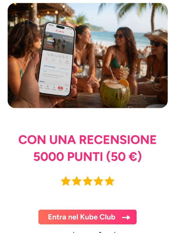 CON UNA RECENSIONE OTTIENI 5000 PUNTI (50 €)