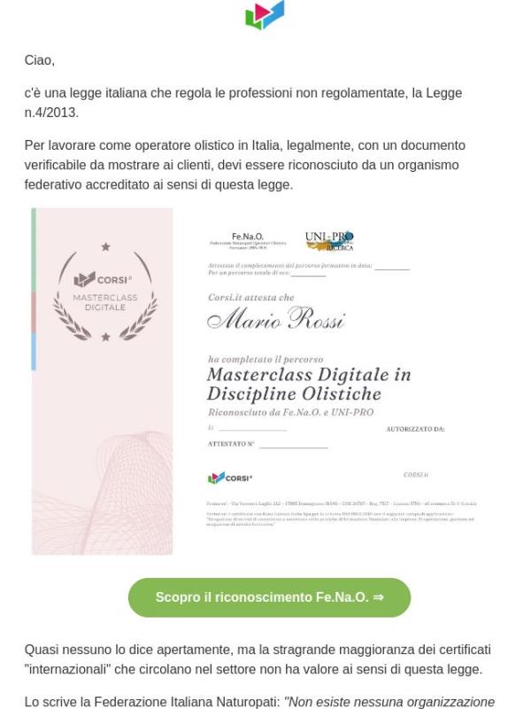 Riconosciuta, ma da chi esattamente? (Masterclass Olistica 2026\)