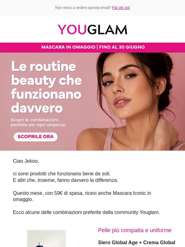 Crea la tua routine e ricevi Mascara Iconic 🎁