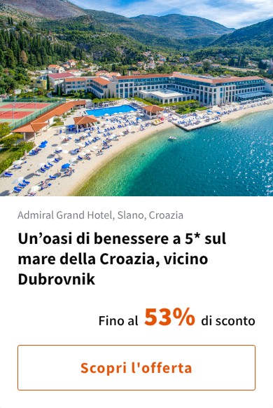 Un’oasi di benessere a 5* sul mare della Croazia, vicino Dubrovnik