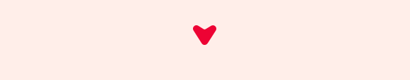 Freccia rossa stilizzata a forma di cuore rivolta verso il basso, su sfondo rosa chiaro. Freccia rossa stilizzata a forma di cuore rivolta verso il basso, su sfondo rosa chiaro.