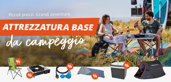Attrezzatura base da campeggio