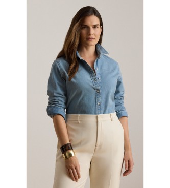 Camicia di denim Classic Fit blu