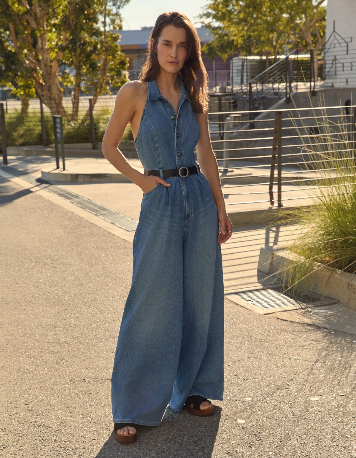 Regular Lightweight Wide Leg Jumpsuit