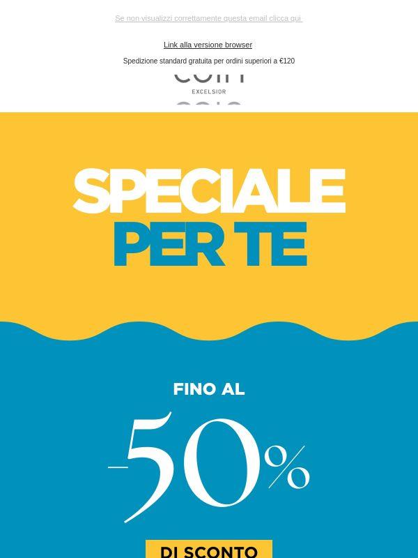 Speciale per Te: fino al -50% su Coincasa