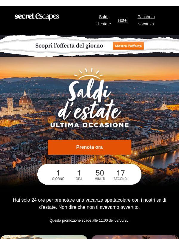 Saldi d'estate I Ultime 24 ore