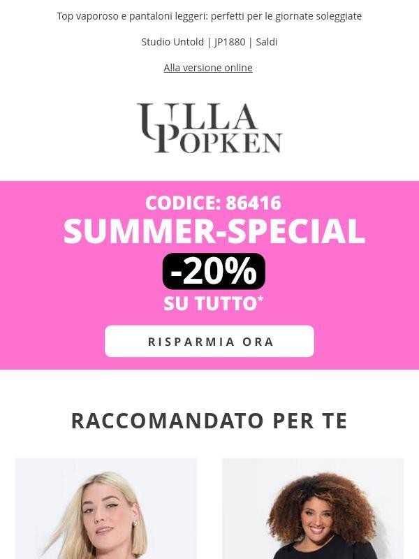 Termina oggi ⏳ -20% su tutto