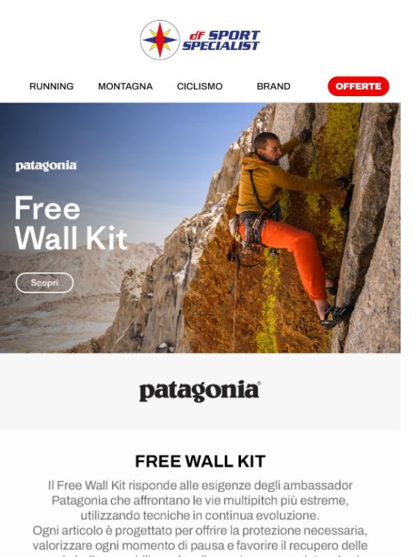 Scopri Patagonia Free Wall Kit 🧗