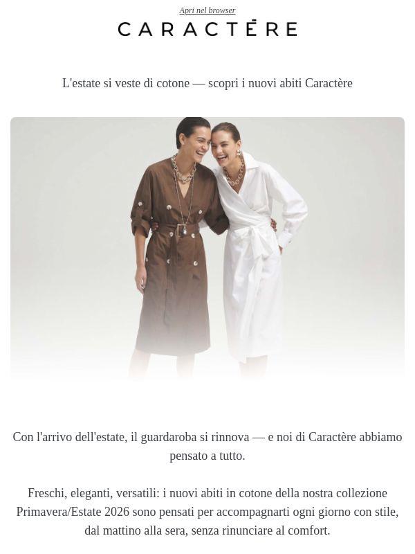 L'estate si veste di cotone.