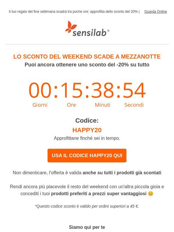 Hai dimenticato il tuo sconto? 🤔