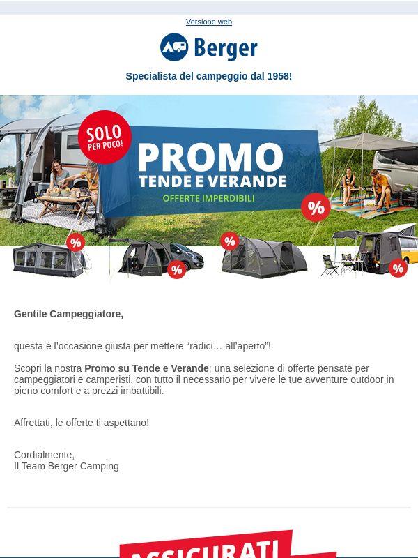 Comfort e avventura: promo Tende e Verande ⛺