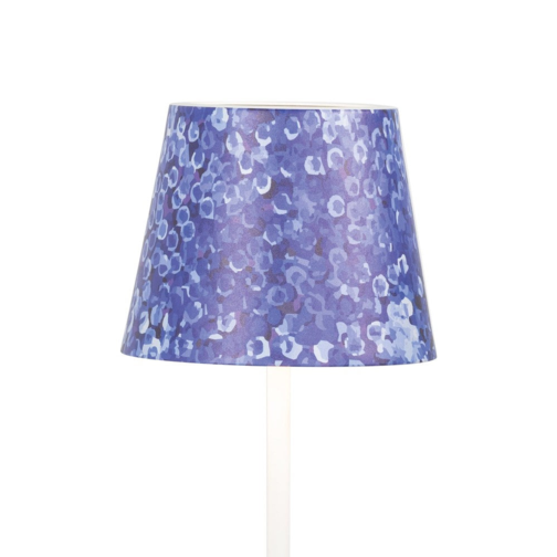 Poldina Cover Metal Table Lamp - Blue Hydrangea