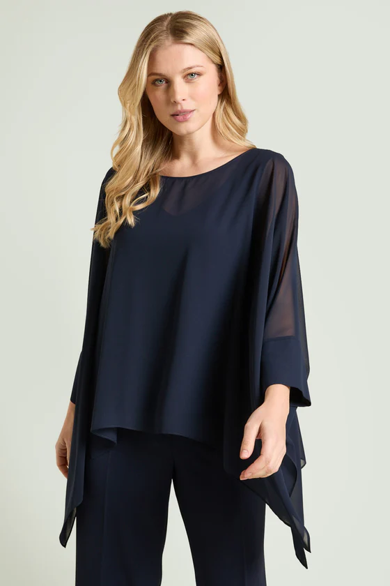PONCHO IN GEORGETTE