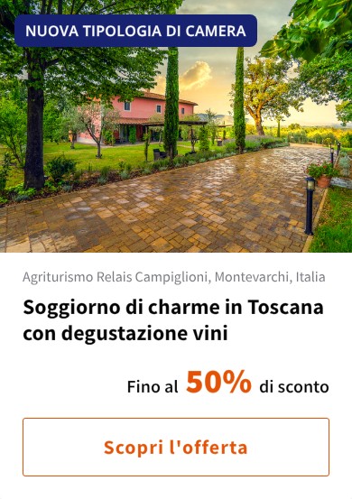 Soggiorno di charme in Toscana con degustazione vini