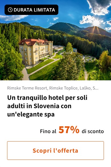 Un tranquillo hotel per soli adulti in Slovenia con un'elegante spa