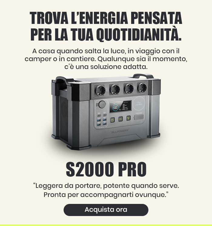 S2000 Pro Power Station Portatile 2400W 1451Wh