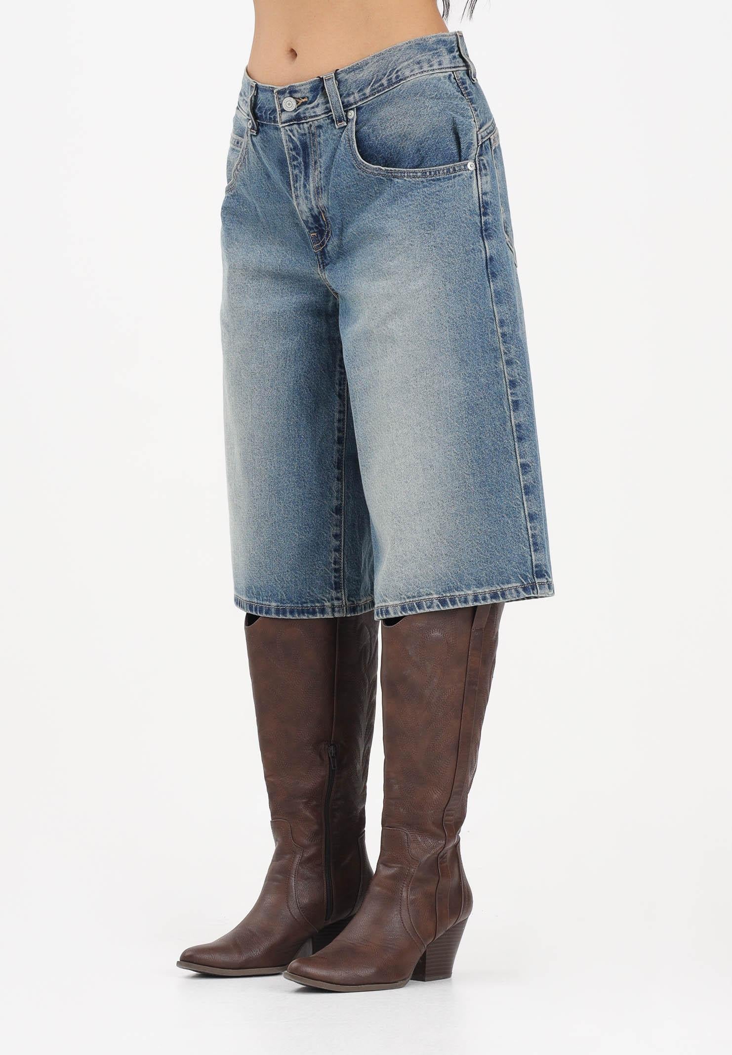 Image of LEVI'S Bermuda in denim medio da donna