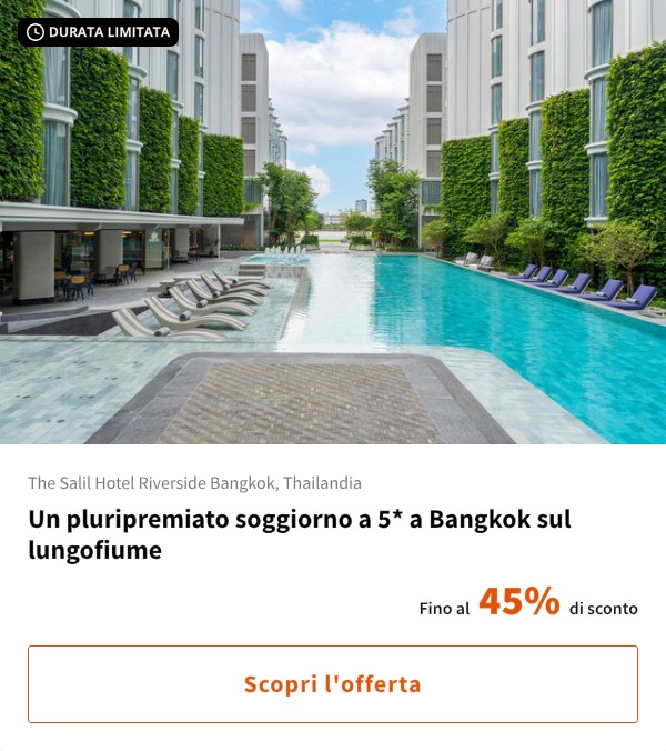 Un pluripremiato soggiorno a 5* a Bangkok sul lungofiume
