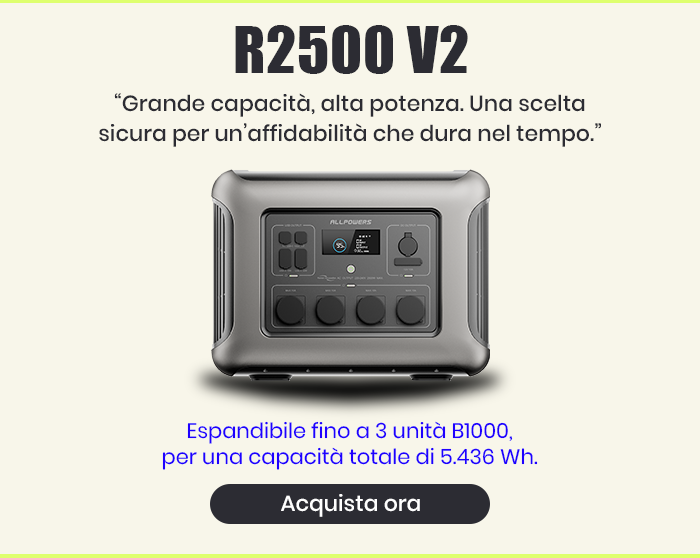 R2500 V2 Power Station Portatile 2500W 1920Wh