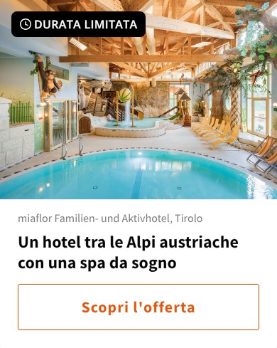 Un hotel tra le Alpi austriache con una spa da sogno