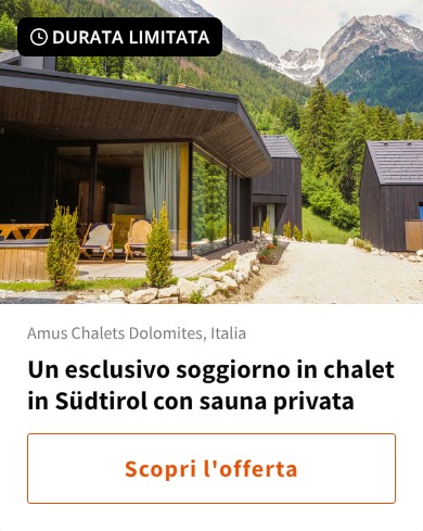 Un esclusivo soggiorno in chalet in Südtirol con sauna privata