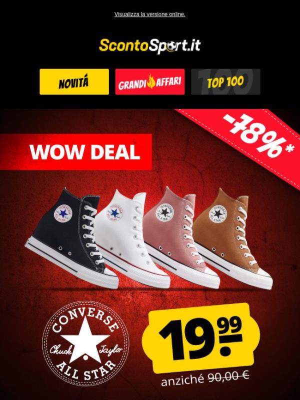 🆕 Converse Chucks a soli 19,99 €