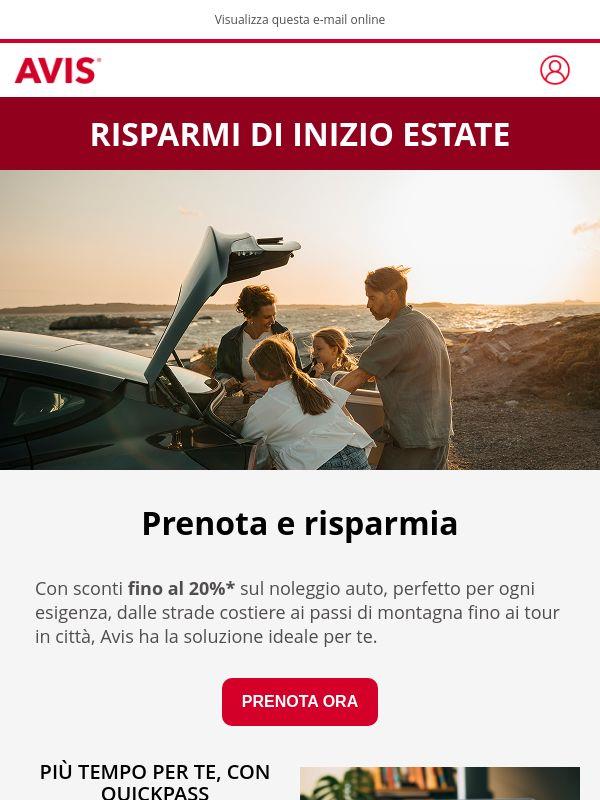 Offerte estate: risparmia fino al 20%