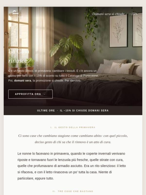 Ultime ore! Il −15% si chiude domani sera