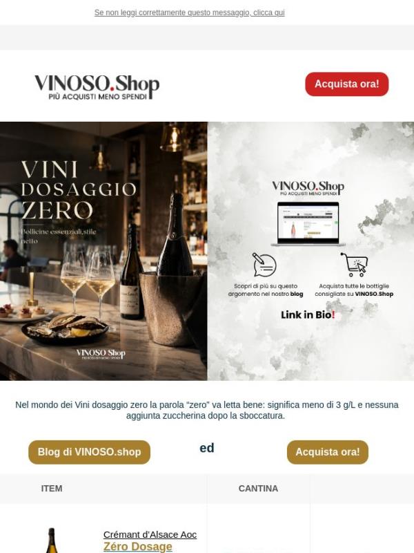 🟢 VINOSO | Nel mondo dei Vini dosaggio zero la parola “zero” va letta bene