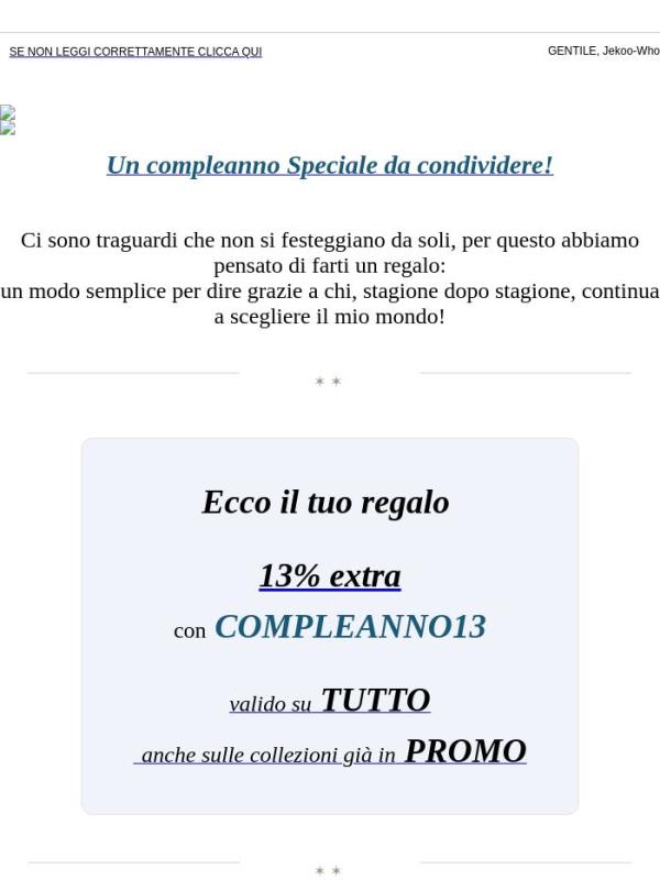 Il compleanno è mio, la sorpresa è tua!