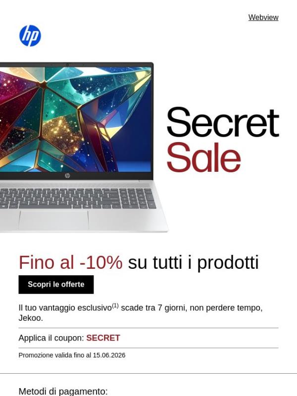 ⏰7 giorni di vantaggi esclusivi solo per gli iscritti